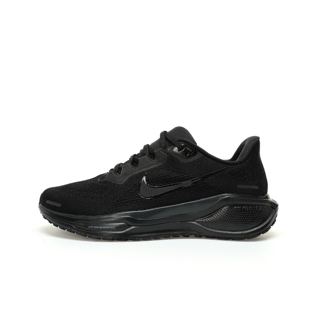 Nike Air Zoom Pegasus ¨C All-Black Mesh Athletic Running Sneakers