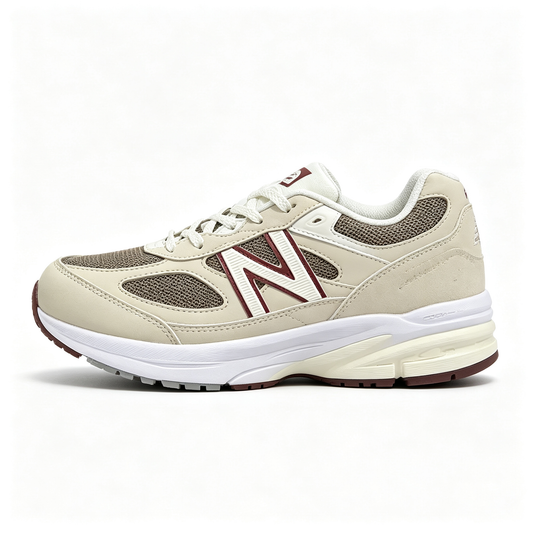 New Balance 990v6 Mindful Grey Burgundy Women's & Men's Lifestyle Sneakers