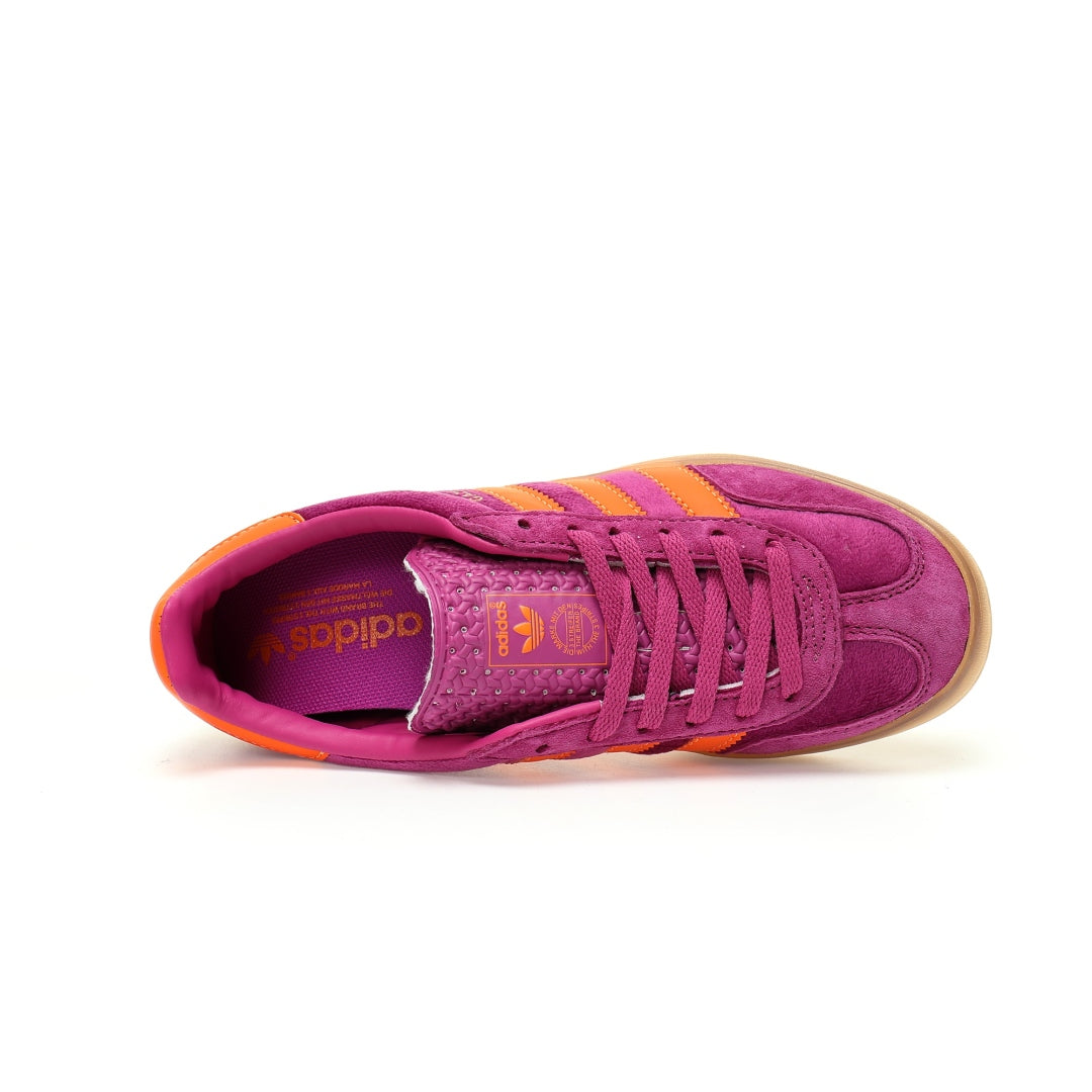 Adidas Originals Gazelle Indoor ¨C Purple / Orange Gum Suede Low-Top Sneakers