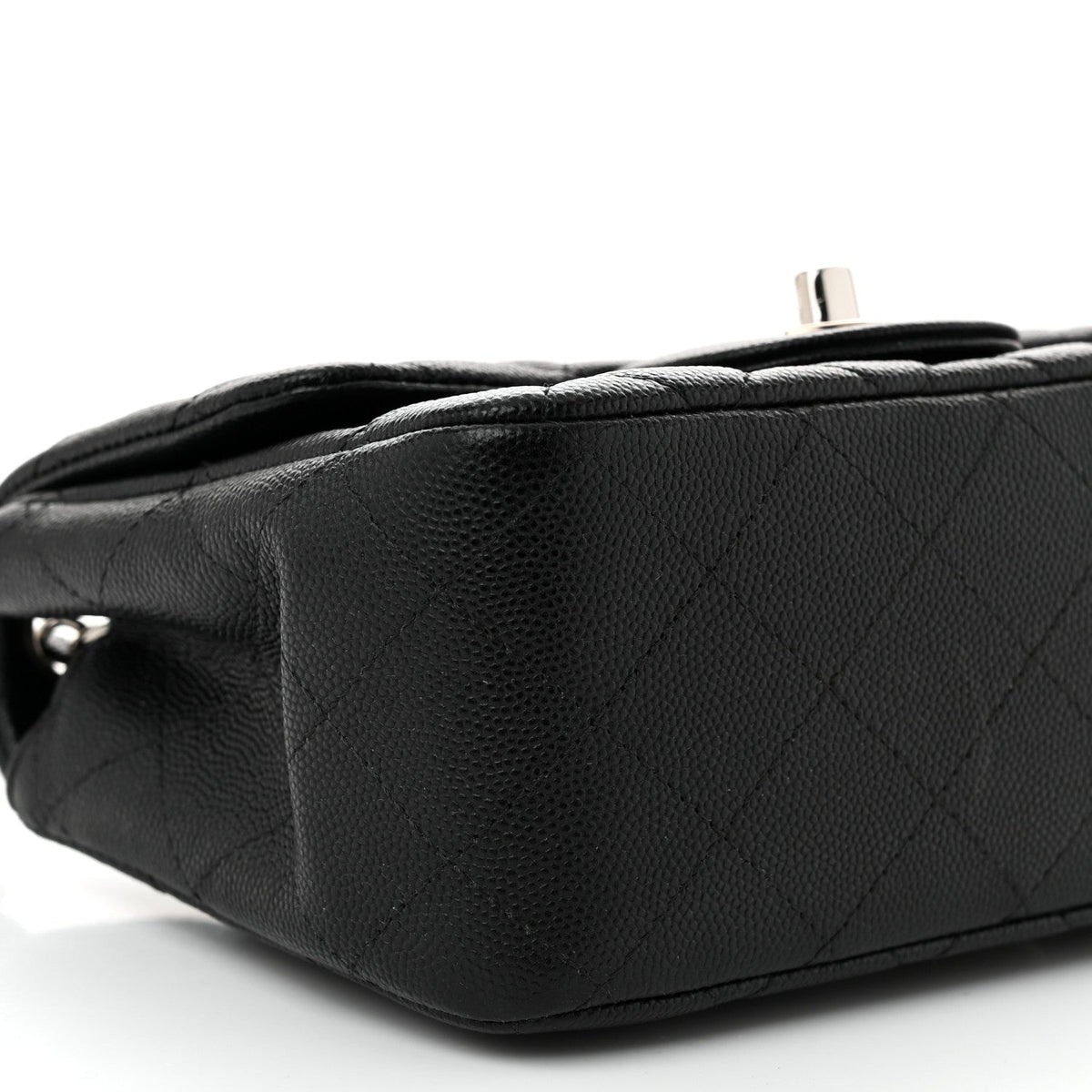 Caviar Quilted Mini Square Flap Black