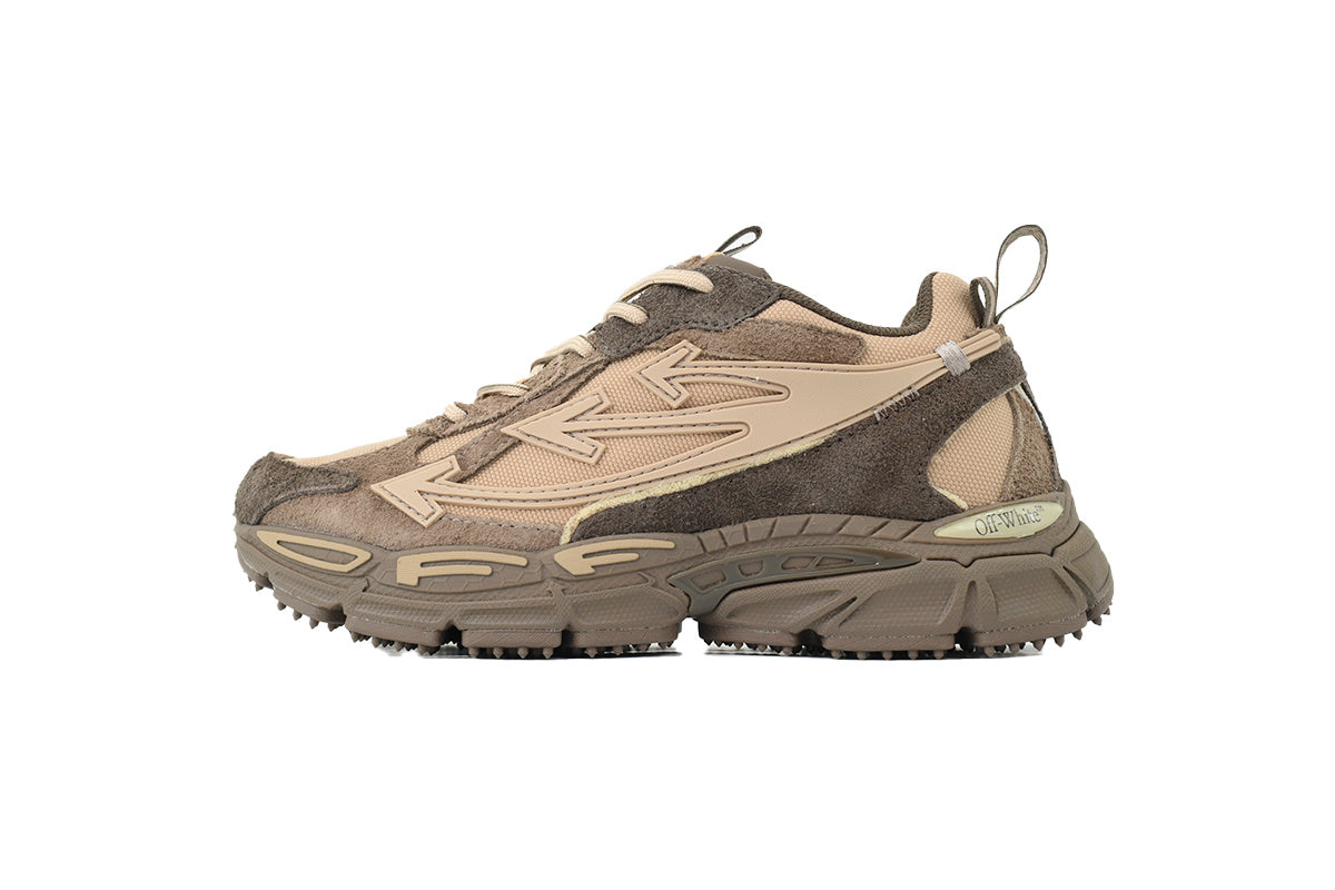 Off-White Be Right Back Women's Men's Brown & Tan Chunky Sneakers