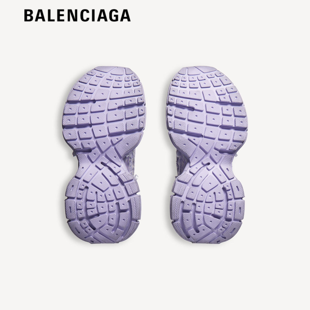 Balenciaga 3XL Check Mule Lilac men's shoes  women sneakers