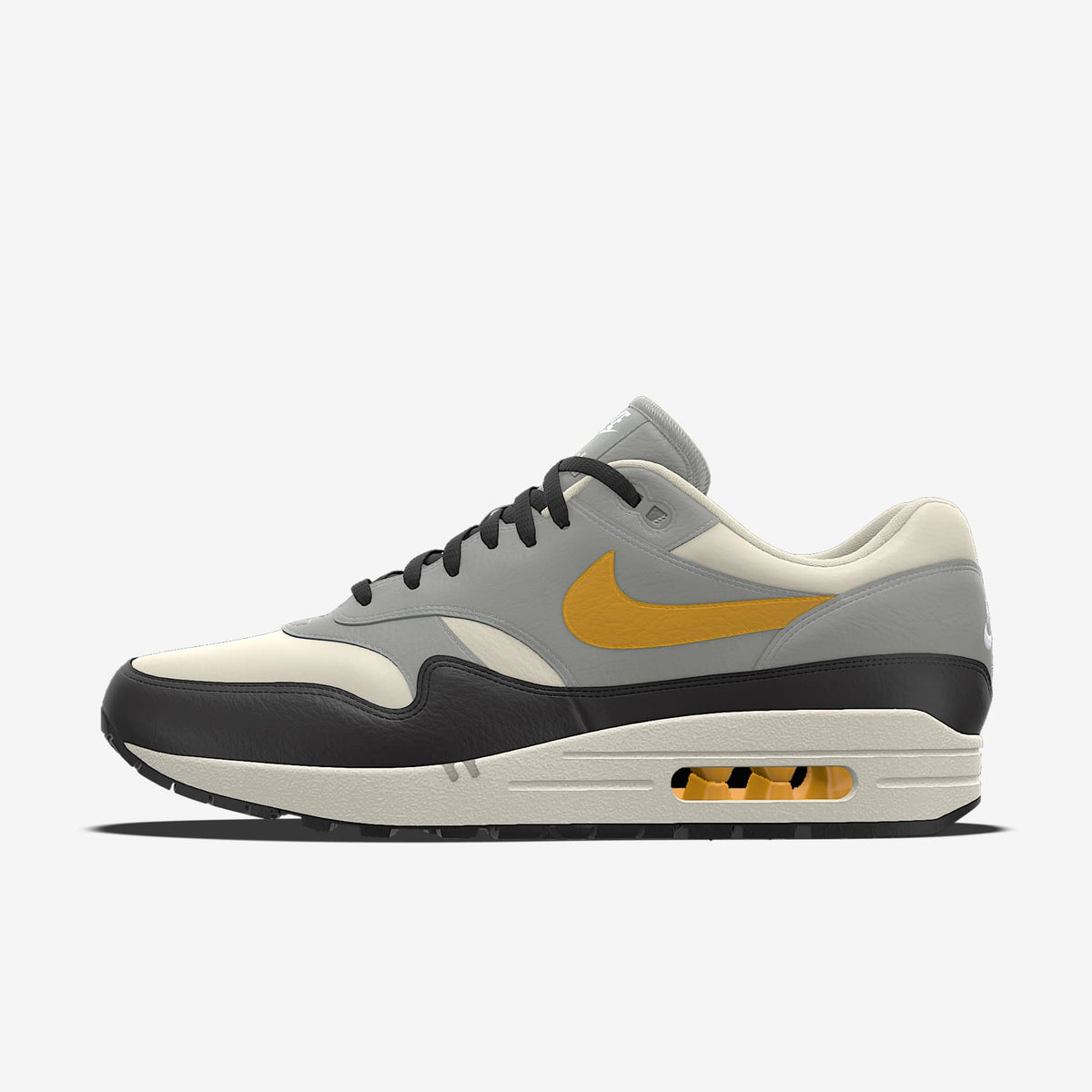 Nike Air Max 1 By You ¨C Grey/Cream/Yellow/Black Custom Sneaker