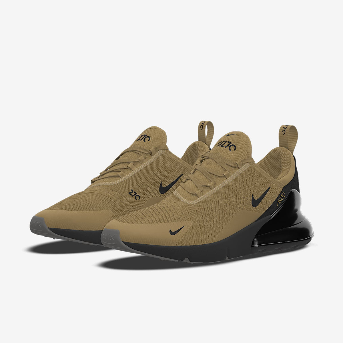 Nike Air Max 270 By You ¨C Khaki/Black Custom Sneaker