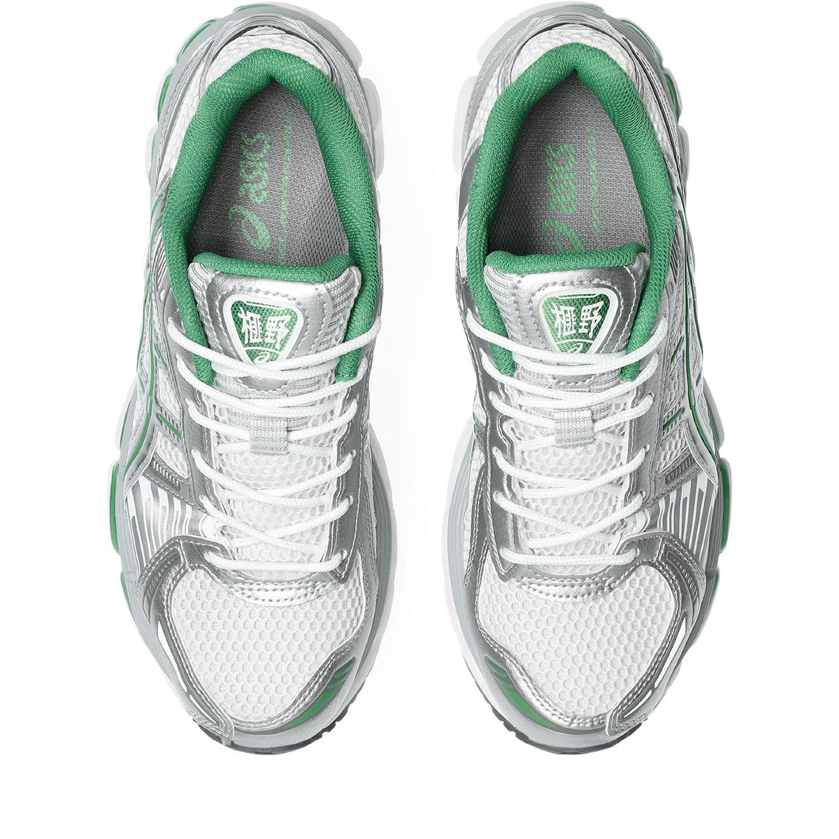 Asics  shoes  neutral running shoes mens  sneakers Gel-Nimbus Silver / White / Green