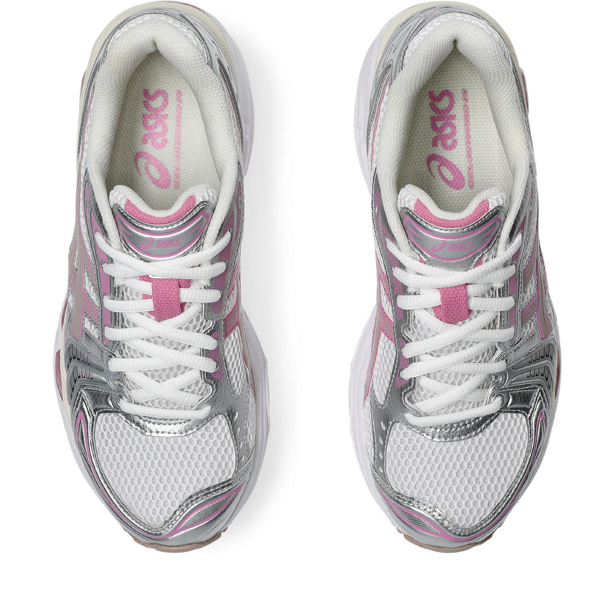 Asics  shoes  neutral running shoes mens  sneakers Gel-Nimbus 9 White / Silver / Pink