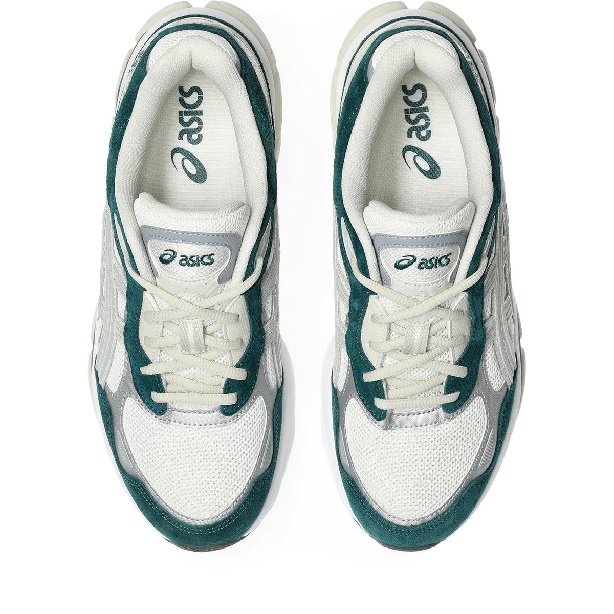 Asics womens shoes  neutral running shoes mens  sneakers Gel-Nimbus 24 ¨C Cream/Teal Green Sneaker