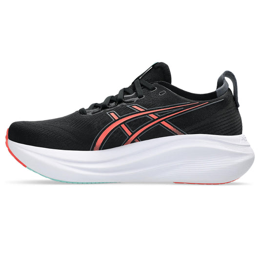 Asics womens shoes  neutral running shoes mens  sneakers  Gel-Nimbus 27 Black / Coral / White