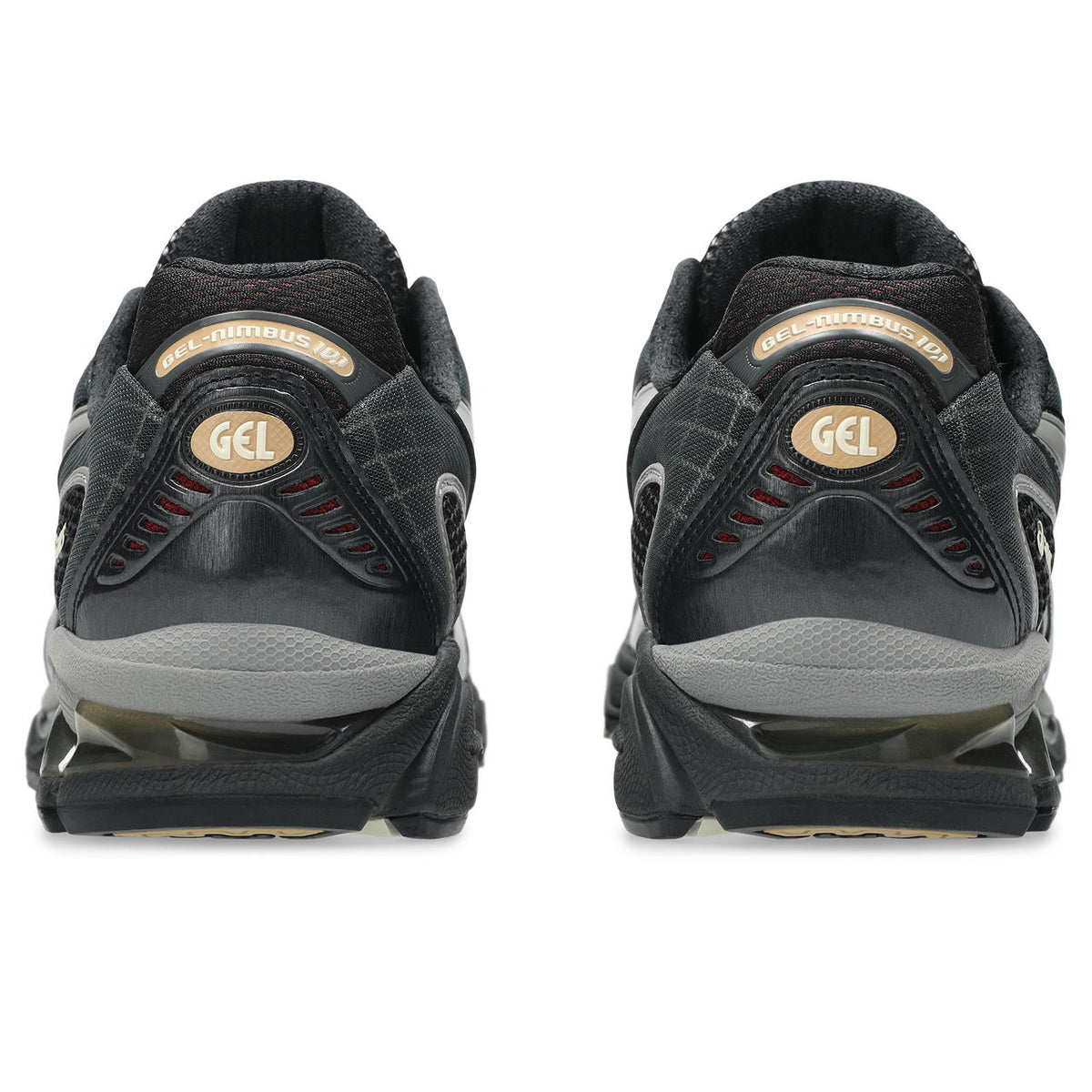 Asics womens shoes  neutral running shoes mens  sneakers Gel-Nimbus 10 Black / Gray / Beige
