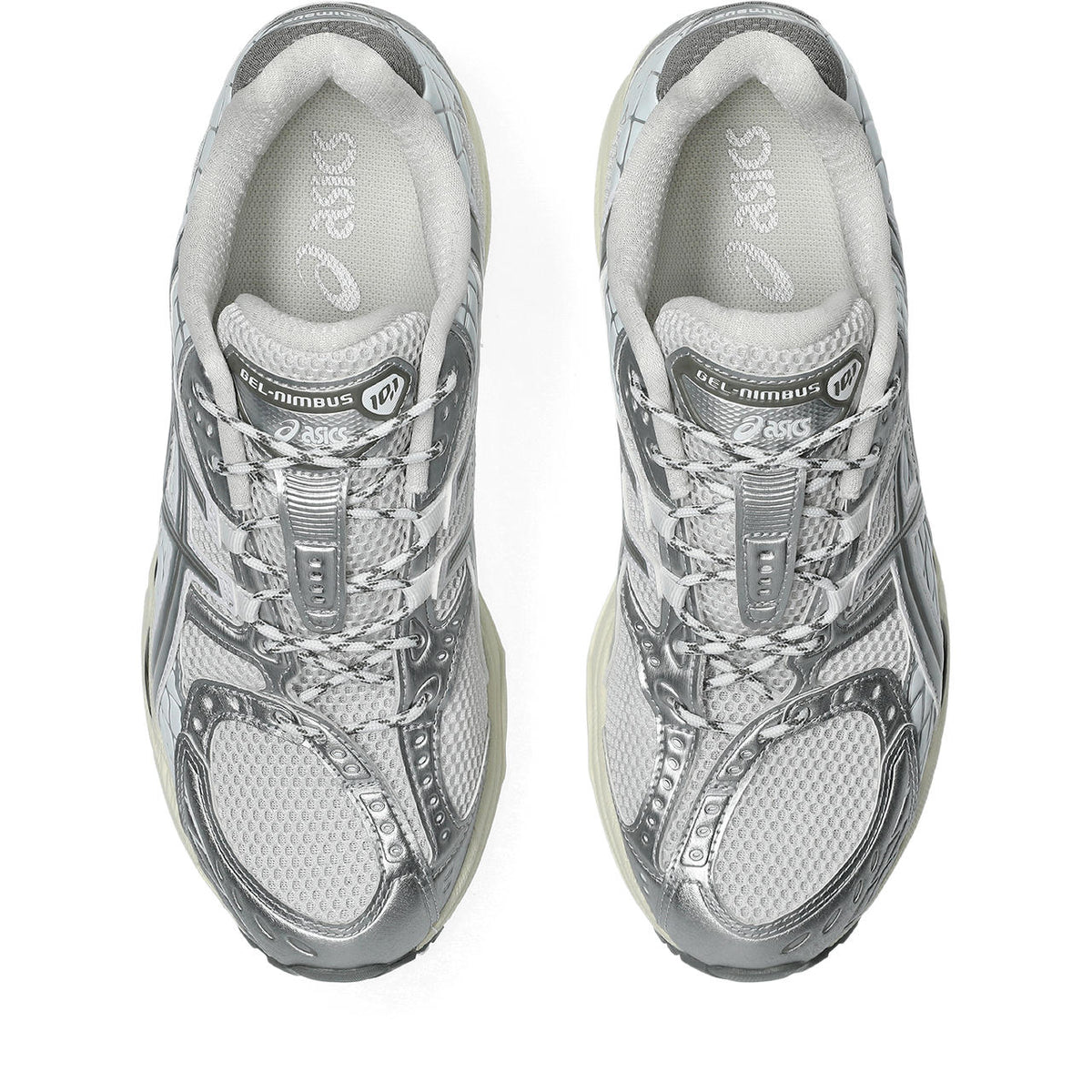 Asics womens shoes  neutral running shoes mens  sneakers Gel-Nimbus 10 Silver / Light Blue / Cream