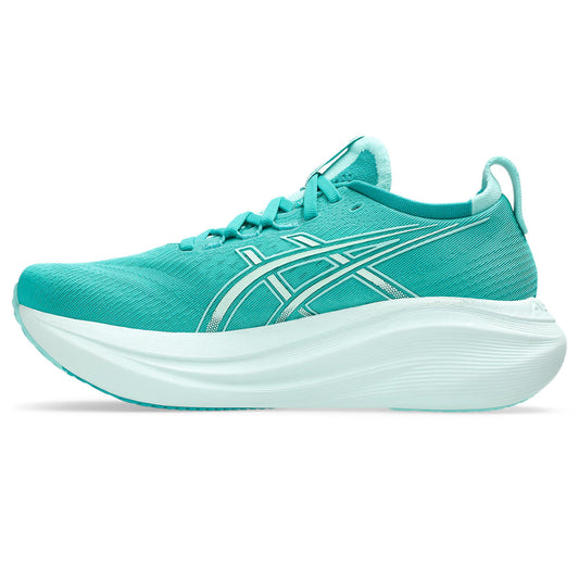 Asics womens shoes  neutral running shoes mens  sneakers  Gel-Nimbus 28 ¨C Turquoise/White Running Shoe