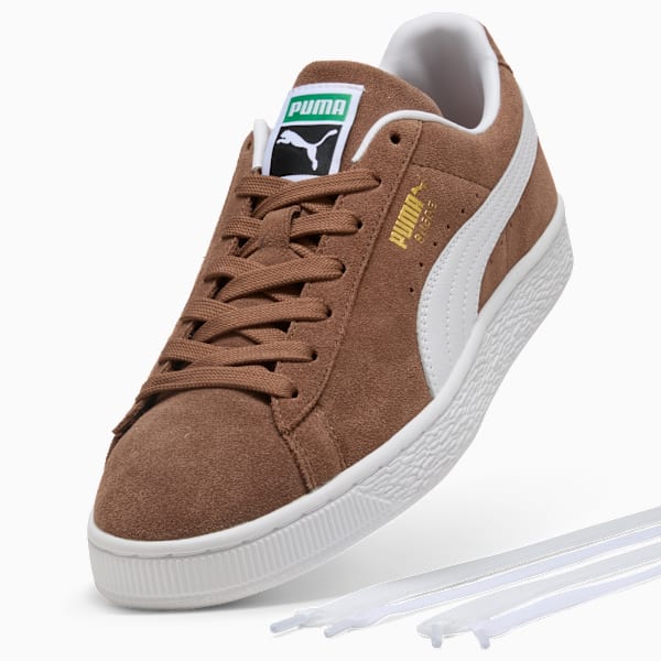 PUMA Suede Classic Haute Coffee-White puma shoes for men  womens shoes  roma shoes