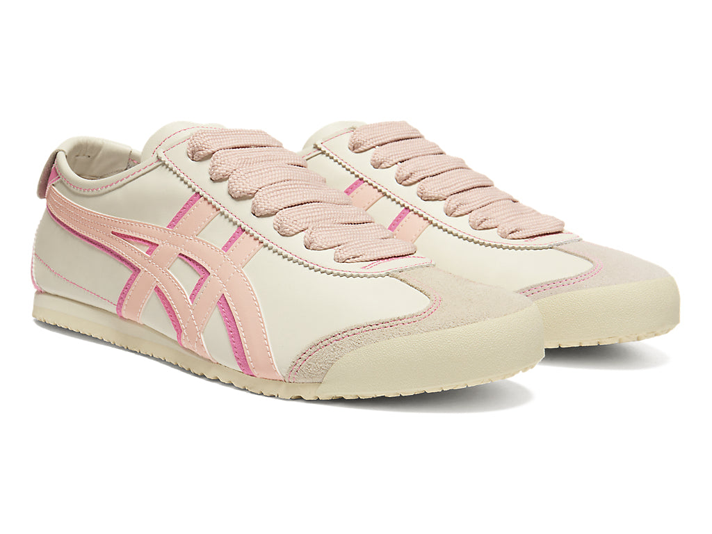 Onitsuka Tiger Mexico 66 Unisex Sneakers ¨C Cream / Pink running shoes women asics mens shoes