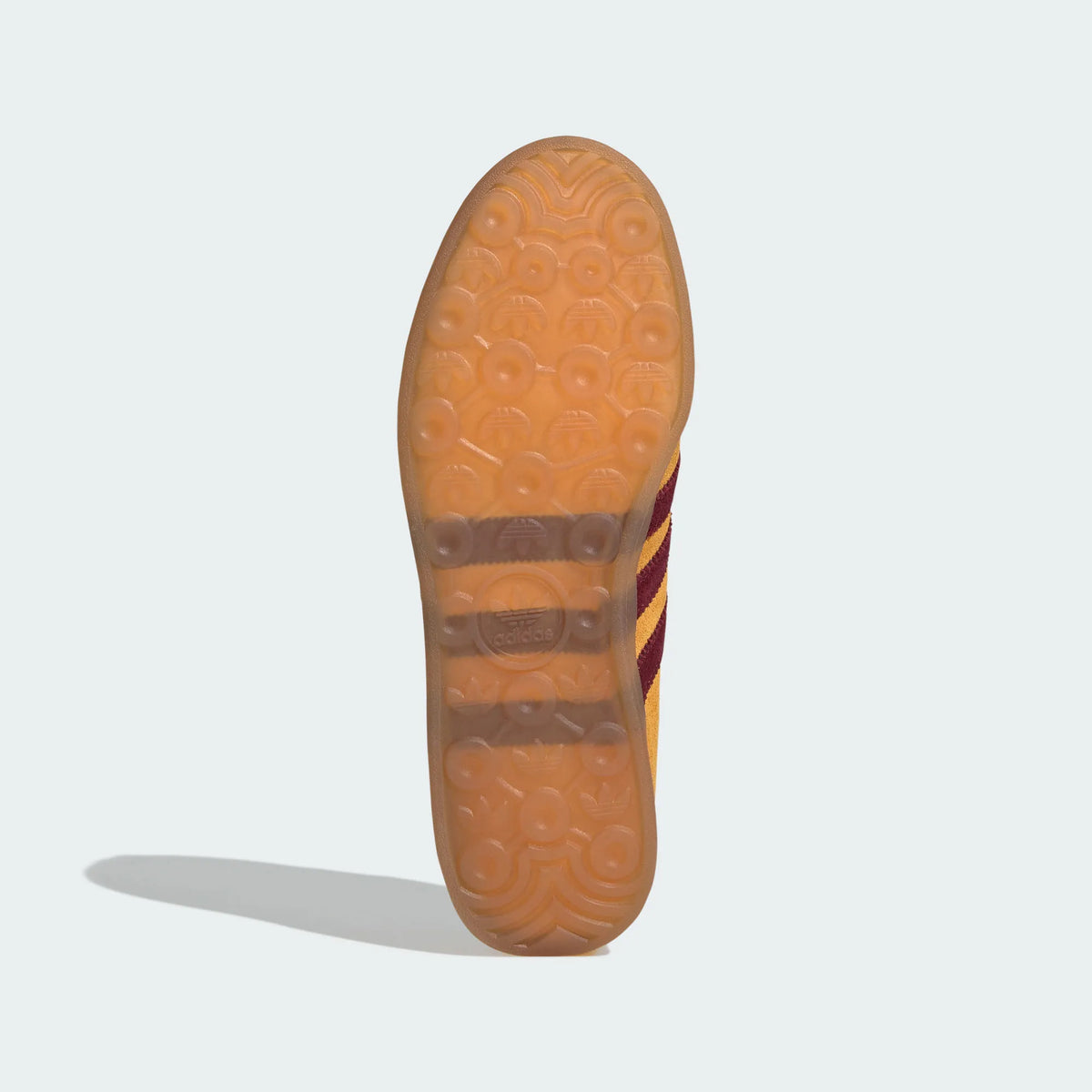 Adidas Originals ¨C Golden Yellow / Burgundy Suede Casual Sneakers