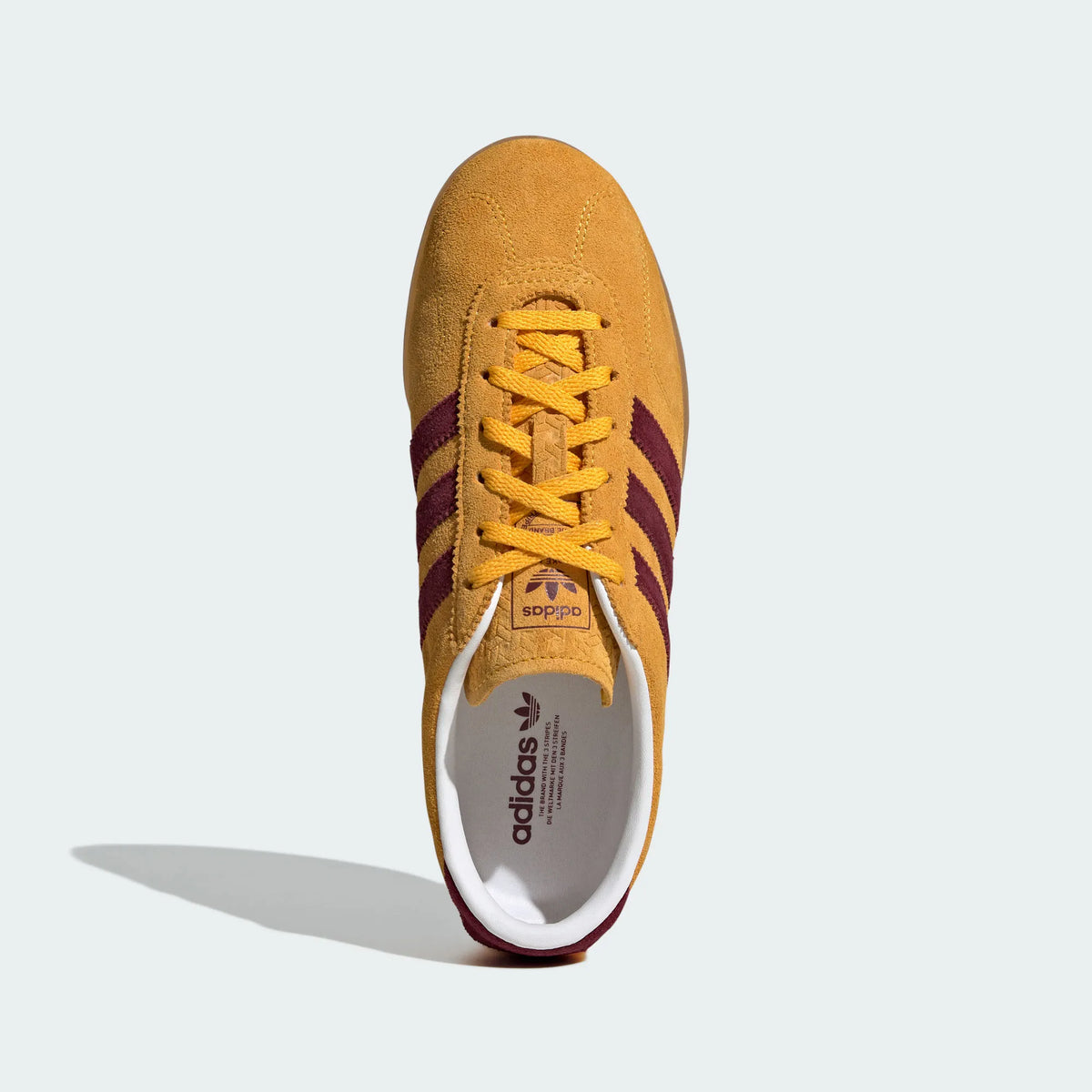 Adidas Originals ¨C Golden Yellow / Burgundy Suede Casual Sneakers