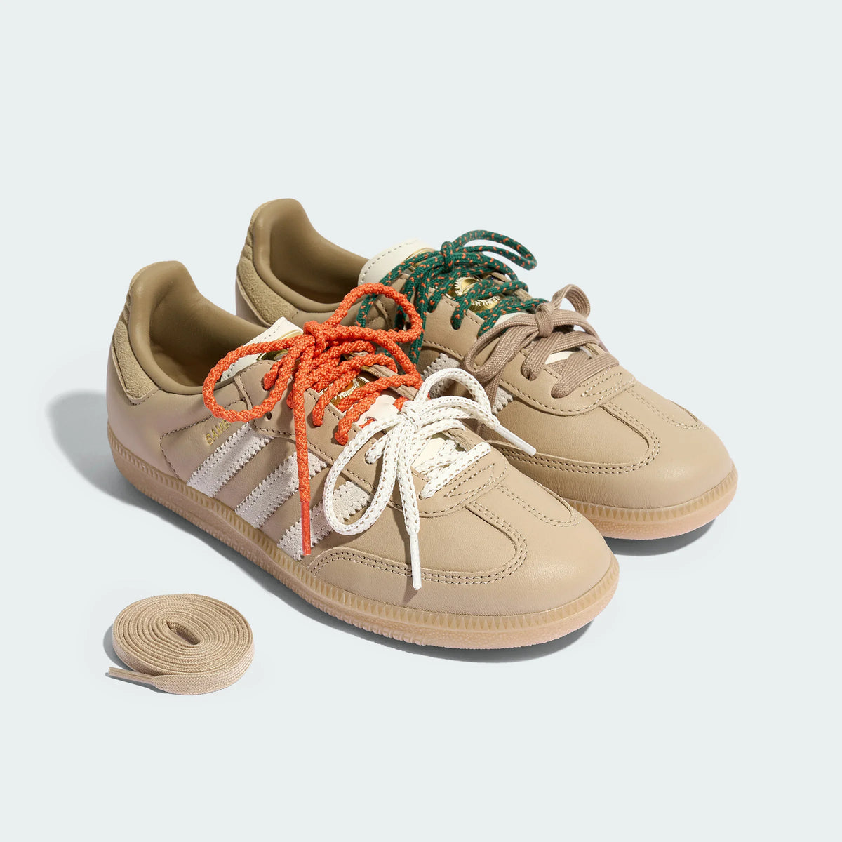 Adidas Originals ¨C Beige / White Leather Casual Sneakers