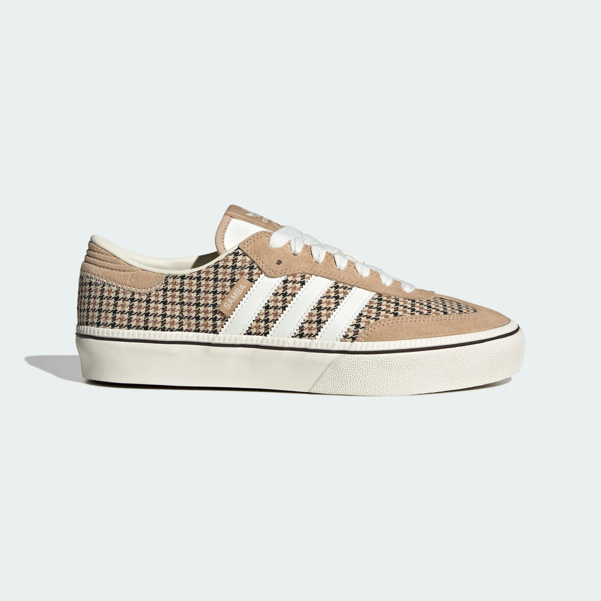 Adidas Originals ¨C Beige Houndstooth Canvas Platform Casual Sneakers