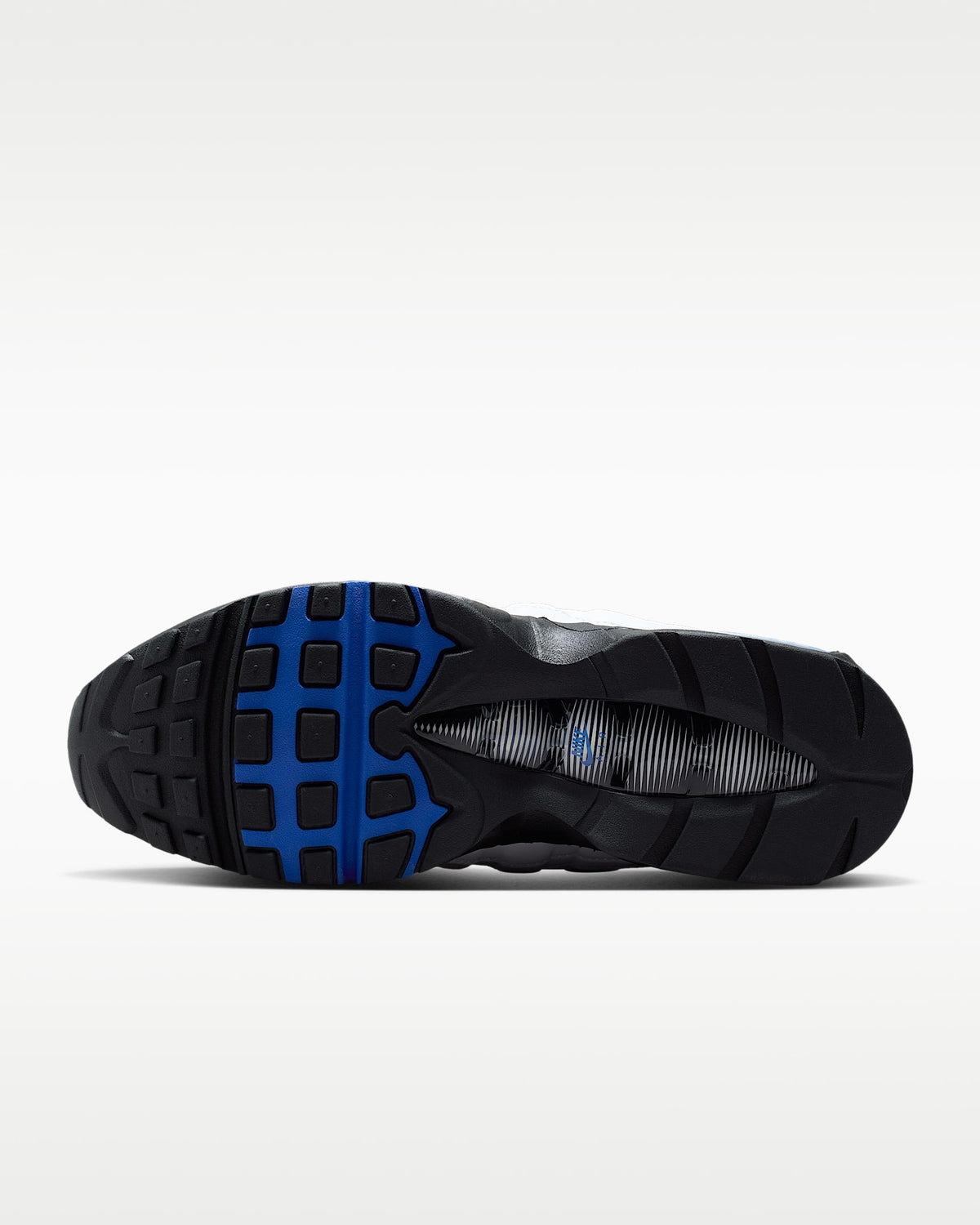 Nike Air Max 95 ¨C White / Royal Blue Mesh Athletic Sneakers