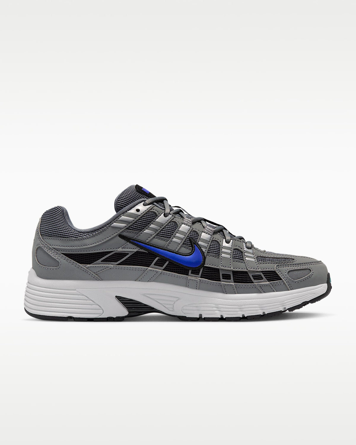 Nike P-6000 ¨C Grey / Black / Blue Mesh Athletic Sneakers