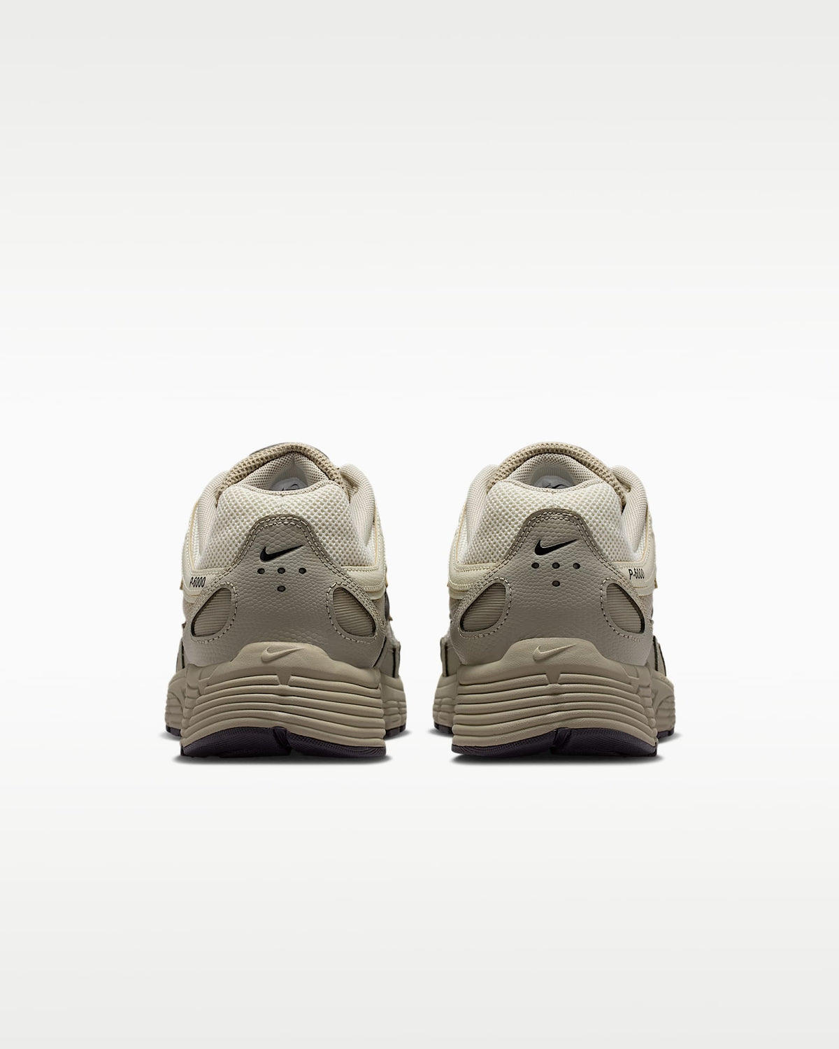 Nike P-6000 ¨C Beige / Cream / Black Mesh Athletic Sneakers