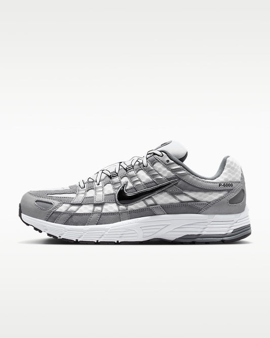 Nike P-6000 ¨C Grey / White / Black Suede Mesh Athletic Sneakers