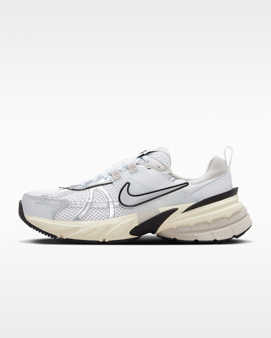 Nike V2K Run ¨C White / Silver / Black Mesh Athletic Sneakers