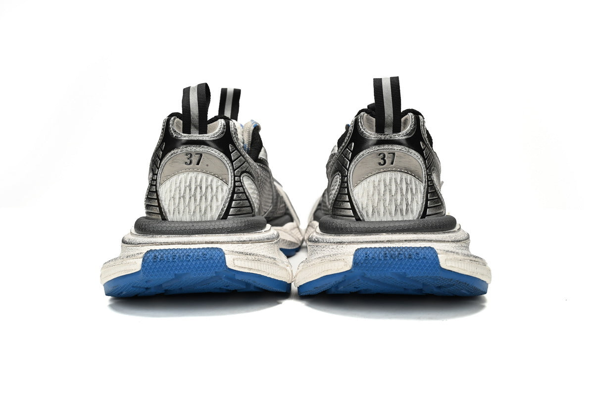 Balenciaga 3XL  men's shoes Track   Sneaker ¨C Low-Top Chunky Sole  balenciaga runners White and blue