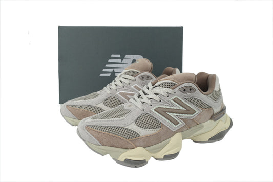 New Balance 9060 Women's & Men's Taupe Grey & Cream Chunky Retro Sneakers